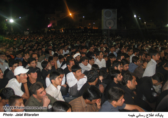 مراسم شب هفتم شهدای شیراز