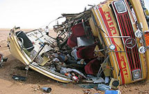 یک کشته بر اثر واژگونی اتوبوس زائران کربلا