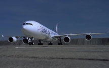 نخستین پرواز هواپیمای مسافربری از نجف به مشهد