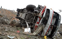 واژگونی یک اتوبوس زائران ایرانی در نجف