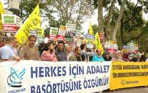 تظاهرات در ترکیه علیه ممنوعیت حجاب
