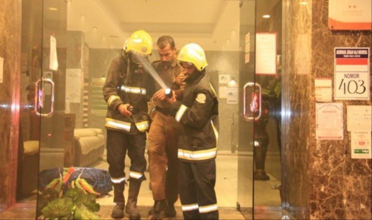 آتش‌سوزی مجدد یک هتل در مکه / ۴ زائر یمنی مجروح شدند